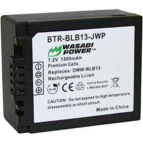 Wasabi Power Battery for Panasonic DMW-BLB13 and Lumix DMC-G1, DMC-G2, DMC-G10, DMC-GF1, DMC-GH1
