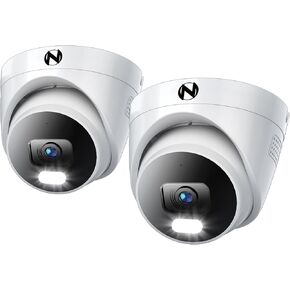Night Owl Add On Wired IP 4K HD Indoor/Outdoor Deterrence Dome Cameras with 2-Way Audio (2 Pack) in Saudi Arabia