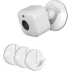 Adhesive Wall Mount Bracket for Blink Mini 2 Camera No Drill No Screws Easy to Install Blink Mini 2 Accessories holder (3pack,Black)