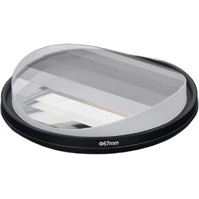 ZZQ&CCF 58mm Linear Prism Filter Prism Glasses Prism Lens Creative Photography Foreground Blur Repetitive Image Photography Prism Filter