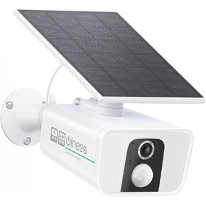 winees 5MP Outdoor Security Camera Wireless with Solar Panel, 2.4/5GHz Wi-Fi Camera Compatible with Alexa, 800lm Spotlight, Montion Detection, Siren, SD Card/Cloud Storage, 2-Way Talk, IP66 in Kuwait