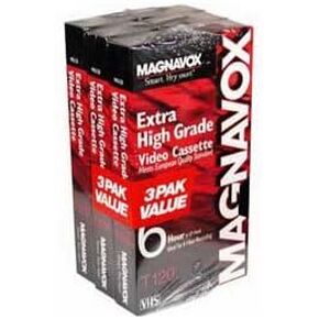Philips Accessories #MHG1203 3PK T120 Video Cassette by Magnavox