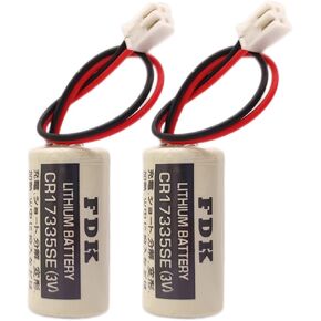(2 Pack CR17335SE 3V Battery for FDK CR17335SE/3V Epson Robot Controller RC Series Battery R13B060003