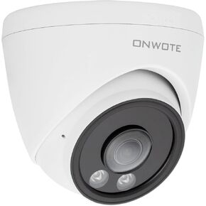ONWOTE 156° Ultra Wide View Angle 6MP PoE IP Security Camera Outdoor Dome, Smart AI Human and Vehicle Detection, 3072 * 2048 6 Megapixels, 2.1mm Lens, Add on Camera to PoE NVR System