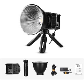 مجموعة إضاءة فيديو YONGNUO YN150S LED، ضوء نهاري 150 وات 5600 كلفن، حامل COB Bowens مع مصدر طاقة وحامل، ضوء إخراج مستمر محمول للتصوير الفوتوغرافي، 15000Lux CRI95+ أضواء استوديو in Kuwait