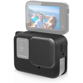 PULUZ Silicone Case for Insta360 Ace Pro with Lens Cap, Shockproof and Shatterproof, Silicone Protective Case+Silicone Lens Cover (Black)