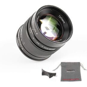 7artisans 55mm/F1.4 APS-C Manual Fixed Lens for Sony E-Mount Cameras Like Sony NEX-6R NEX-7 A3000 A5000 A5100 A6000 A6300 A6500 (Black)