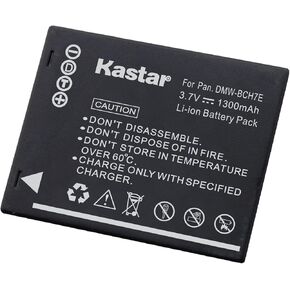 Kastar Battery Replacement for Panasonic DMW-BCH7 DMW-BCH7E DMW-BCH7PP DMW-BCH7GK Battery and Panasonic DMC-FP1 DMC-FP2 DMC-FP3 DMC-FT10 DMC-TS10 Camera