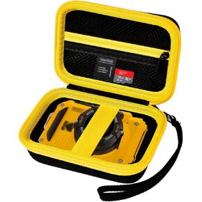 حقيبة حمل صلبة من ALKOO متوافقة مع كاميرا KODAK PIXPRO WPZ2 القوية المقاومة للماء والصدمات والغبار وكاميرا واي فاي الرقمية وملحقاتها، حامل تخزين لبطاقة ذاكرة SD/بطارية بديلة - صندوق فقط in Kuwait