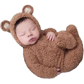 Newborn Baby Photography Romper Outfits Boy Girl Infant Photo Crochet Bodysuits Knitted Outfit