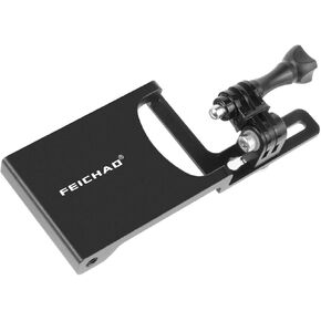 FEICHAO Aluminum Alloy Gimbal Splint Adapter Plate Updated Version Compatible for DJI MOZA/GPRO Series/EKEN Action Camera Stabilizers Action Camera Selfie Handle