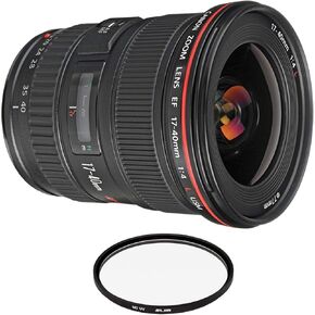 Canon EF 17-40mm f/4L USM Lens with Pro Filter (Renewed)