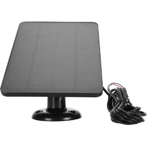 Fockety Solar Panel for Security Camera, 10W Solar Panel for Outdoor Camera Compatible with Google Nest, Doorbell 2K Camera, Video Doorbell 2, Doorbell 3, Solar Charger for (for