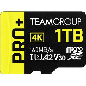 TEAMGROUP T-CREATE Smart A2 2TB Micro SDXC U3 V30 4K R/W سرعة تصل إلى 160/150 ميجابايت/ثانية بطاقة ذاكرة فلاش عالية السرعة للمبدعين، متوافقة مع GoPro، Insta360 TTCS2TIA2V3003