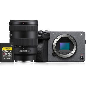 Sony Cinema Line FX30 Super 35 Camera (Body Only) Bundle with Sony E 16-55mm F2.8 G Lens and CFexpress Type A 160GB Memory Card (3 Items)