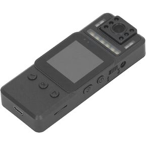 Camera Recorder, 1080P Action Camera with HD Display Screen, 180° Lens Rotation, Multifunctional Portable Wearable Camera for Outdoor Cycling