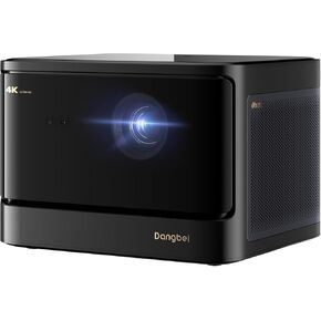 Dangbei DBOX02 Laser Projector 4K GTV, 2450 ISO Lumens, Netflix Officially Licensed Home Theater Projector with WiFi and Bluetooth, HDR10+, 200-inch Picture, 2x12W DTS:X and Dolby Audio