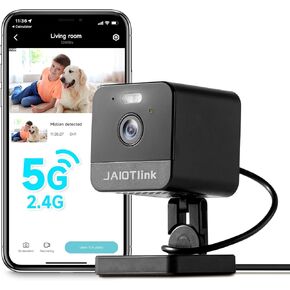 1080P 2.4g/5g Indoor Camera, Plug-in Cameras for Home Security w/Night Vision, Baby/Elder/Home Cameras Indoor with Phone App, Motion Detection, 2-Way Talk, WiFi Camera Compatible w/Alexa