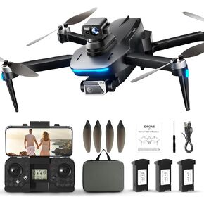 Drones with Camera for Adults 4K Under 249g, S162 Max GPS Brushless Motor Drone, 5G WIFI Transmission, 60 Mins Flight, 3 Batteries, Auto Return, 4K Drones for Adults and Beginners in Kuwait