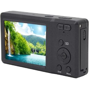 Digital Camera, 56MP 4K Digital Camera, Support Up to 128GB Storage Cards, 2.7inch 20X Digital Zoom Autofocus Anti Shake Camera with Flash for Traveling, Parties, Graduations (Black)