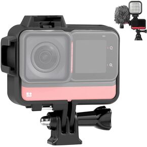 ONE RS Mounting Bracke,Frame Mount Bracket Compatible with Insta360 ONE RS, Protective Case Frame Compatible with Insta360 ONE RS with Cold Shoe