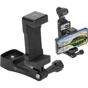 Osmo Pocket 3 Phone Holder Expansion Accessories,Expansion Phone Adapter Holder Bracket Mount Clip with 1/4"Thread Screw for DJI Osmo Pocket 3 Accessories