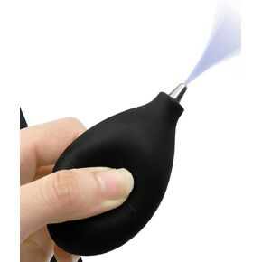 Rubber Blowing Dust Ball Air Blower, Mini Squeeze Ball Pump, Metal Nozzle