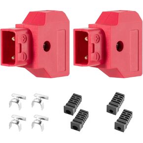 (2pcs) D-tap Plug Male DIY for DSLR Rig Power Cable V-Mount Anton Battery (Rose Red)
