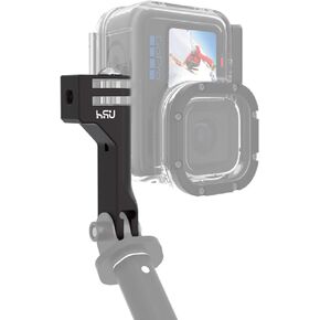 HSU Vertical Bracket Adapter, Aluminum GoPro Mount with 1/4"- 20 Hole for Gopro Hero 12/11/10/9/8/7/6/5/4 AKASO Campark Insta360 DJI Osmo Action and Other Action Cameras