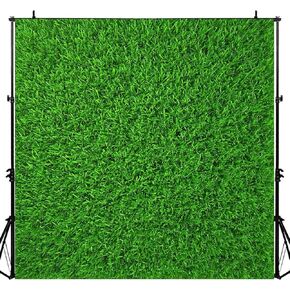 Nature Green Grass Backdrops for Photography 6x6FT Spring Realistic Grass Lawn Backgrounds for Baby Shower Birthday Party Photoshoot LUZZ440