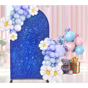 Arch Backdrop Cover 6.0FT Beige Spandex Fitted Wedding Arch Stand Covers Round Top Chiara Arch Backdrop Panels for Wedding Ceremony Birthday Party Banquet Decoration (6.0 FT, Beige)