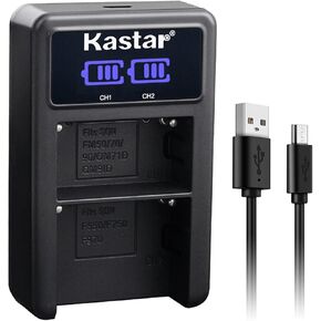 Kastar NP-FM50/FM55LED2 USB Battery Charger Compatible with Sony CCD-TRV108 CCD-TRV116 CCD-TRV118 CCD-TRV126 CCD-TRV128 CCD-TRV138 CCD-TRV150 CCD-TRV208 CCD-TRV218 CCD-TRV228 Camera
