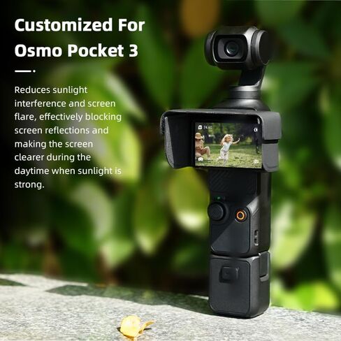 غطاء حماية من الشمس لكاميرا DJI Osmo Pocket 3 Gimbal خفيف الوزن، غطاء شاشة سريع التحرير in Kuwait