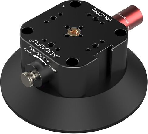 حامل كأس شفط للكاميرا 4.5 بوصة، حامل كأس شفط مع فتحة براغي 1/4 بوصة و3/8 بوصة مثبتة على جسم السيارة أو القارب أو النافذة أو السلس مع كاميرات الحركة وكاميرات DSLR in Kuwait