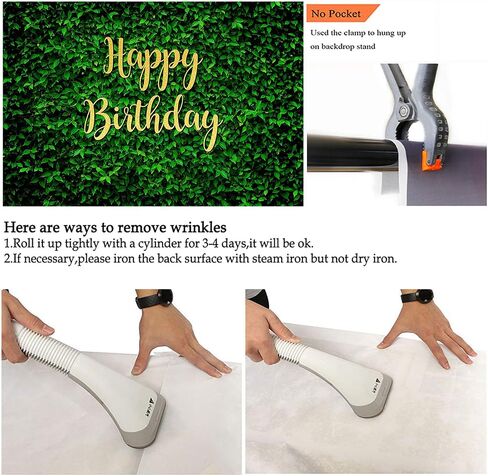 Avezano Green Leaves Happy Birthday Backdrop for Jungle Safari Birthday Party Decorations Banner Nature Green Grass Wall Birthday Party Photoshoot Photobooth Photography Background(7x5ft) in Saudi Arabia
