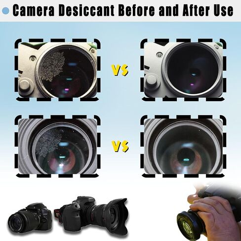 مجفف جل السيليكا Xcivi للكاميرا الرقمية، لكاميرات كوداك، لكاميرات كانون، لكاميرات سوني، لكاميرات ديلانتو، مجفف جل السيليكا للكاميرا الرقمية، 6 عبوات (50، جرام) in Kuwait