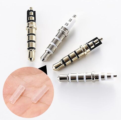 ONLYKXY 30pcs Plastic Male Protector Cap Port Cover Anti-Dust Plugs for Round DC 3.5MM Dust Stopper (White, DC 3.5MM) in Saudi Arabia