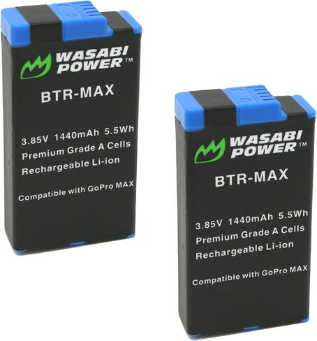 Wasabi Power Replacement for MAX Battery (2-Pack) and ACBAT-001 (Fully Compatible) in Saudi Arabia