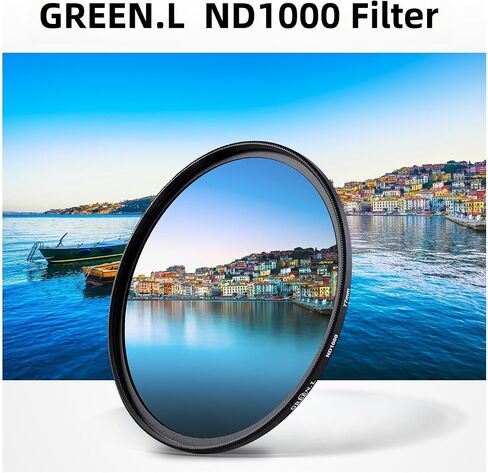 GREEN.L 58mm ND1000 Filter, 10 Stop ND Filter 58mm, Super Slim Multi-Layer Nano Coatings Fixed Neutral Density Filter in Kuwait