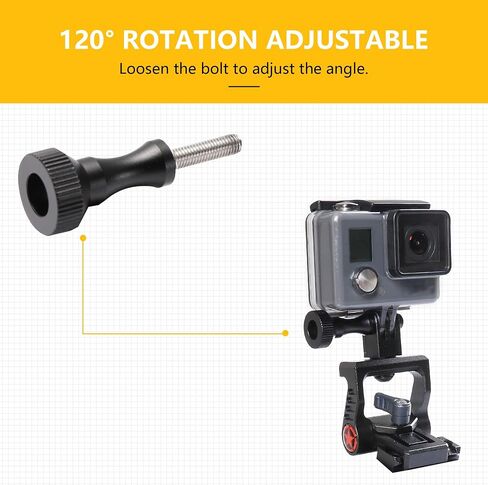 حامل حامل كاميرا GoPro Action لعام 2021 2022 2023 2024 Ford Bronco 2/4 ملحقات خارجية للباب، غطاء محرك السيارة، مشاهد جانبية، مقبض تحرير 360 درجة قابل للتعديل باللون الأسود مع حامل كروي in Kuwait
