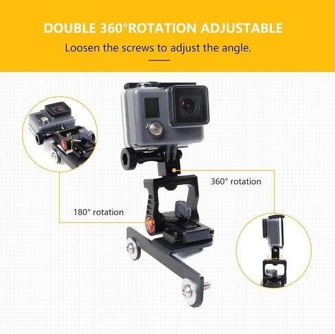 حامل حامل كاميرا GoPro Action لعام 2021 2022 2023 2024 Ford Bronco 2/4 ملحقات خارجية للباب، غطاء محرك السيارة، مشاهد جانبية، مقبض تحرير 360 درجة قابل للتعديل باللون الأسود مع حامل كروي in Kuwait