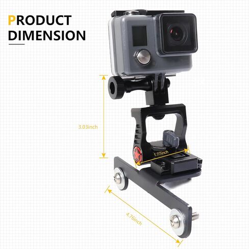 حامل حامل كاميرا GoPro Action لعام 2021 2022 2023 2024 Ford Bronco 2/4 ملحقات خارجية للباب، غطاء محرك السيارة، مشاهد جانبية، مقبض تحرير 360 درجة قابل للتعديل باللون الأسود مع حامل كروي in Kuwait