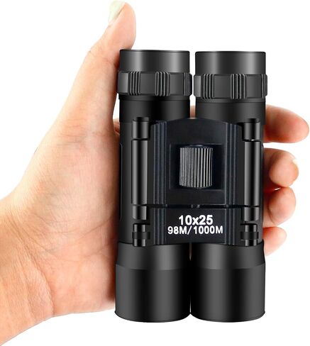 10x25 Binoculars for Adults, High Powered Mini Pocket Binoculars, Waterproof Compact Binoculars for Bird Watching, Hunting, Concert, Theater, Opera, Traveling, Sightseeing in Saudi Arabia