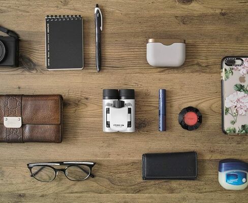 Kenko Binocular Classi-Air 8x21 DH، منشور السقف، خفيف الوزن، تصميم قابل للطي وصغير الحجم، طلاء متعدد، أبيض 021385 in Kuwait