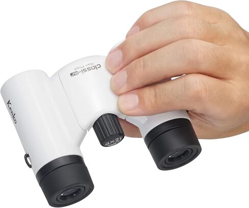 Kenko Binocular Classi-Air 8x21 DH، منشور السقف، خفيف الوزن، تصميم قابل للطي وصغير الحجم، طلاء متعدد، أبيض 021385 in Kuwait