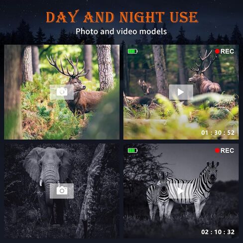مناظير للرؤية الليلية، دقة DoubleCrysta 4K نظارات رؤية ليلية رقمية بالأشعة تحت الحمراء 20X مع شاشة LCD عالية الدقة مقاس 3 بوصات، قابلة لإعادة الشحن بقدرة 4000 مللي أمبير في الساعة، ومرئية على بعد 300 متر في نطاق رؤية ليلية داكنة بنسبة 100% مع بطاقة TF سعة in Saudi Arabia