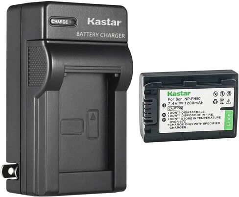 Kastar 2-Pack Battery and AC Wall Charger Replacement for Sony DCR-DVD508, DCR-DVD510, DCR-DVD602, DCR-DVD605, DCR-DVD608, DCR-DVD610, DCR-DVD650, DCR-DVD653, DCR-DVD703, DCR-DVD705, DCR-DVD708 in Saudi Arabia