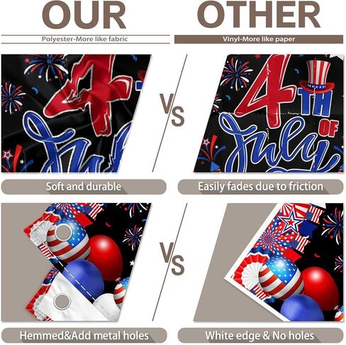 72x43inch Independence Day Photography Backdrop 4th of July American Stars Stripes Background Veterans Patriotic Memorial Day Party Decor Photo Banner in Saudi Arabia