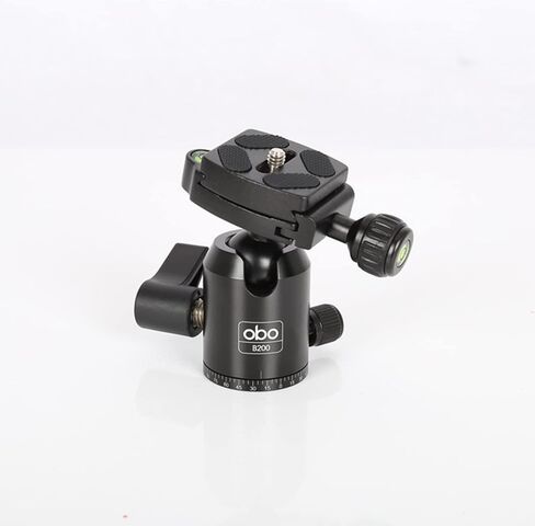 حامل ثلاثي محمول صغير الحجم OBO N2+B200 مع رأس دوار 360 درجة للكاميرا الرقمية (فضي) in Kuwait