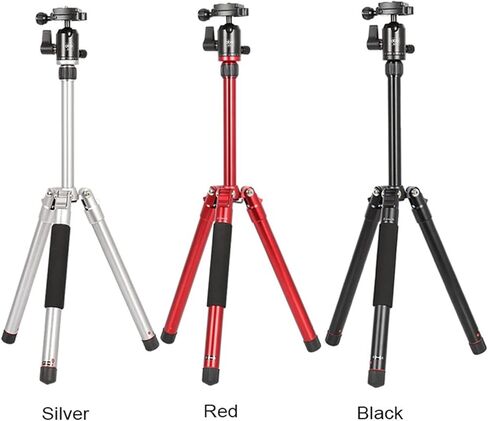 حامل ثلاثي محمول صغير الحجم OBO N2+B200 مع رأس دوار 360 درجة للكاميرا الرقمية (فضي) in Kuwait